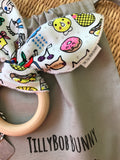 SALE. TillyBob Teether - Funny Faces