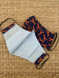 NEW! Cotton Face Mask - ADULT - lobsters